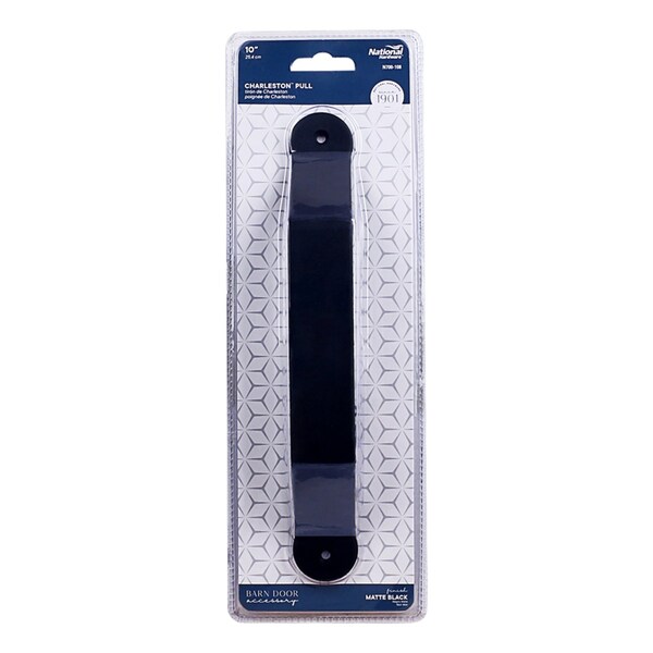 National Hardware National Hardware Charleston Matte Black Steel Pull Handle 1 pc - N700-108