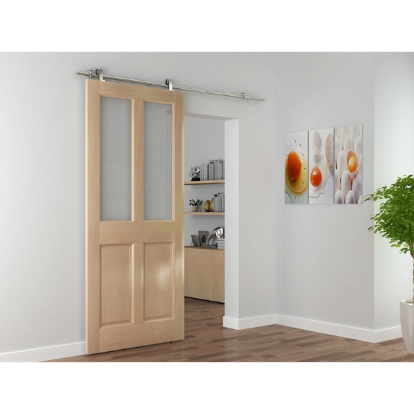 Onward Industrial 2 78 34 in 2000 mm Decorative Sliding Hardware Kit, Satin Nickel - 24601120SNPVC