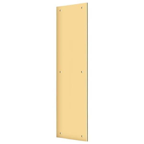 Deltana Push Plate 3-1/2" X 15" Lifetime Brass - PP3515CR003
