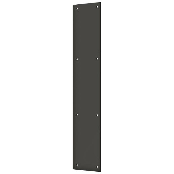 Deltana Push Plate 3-1/2" X 20" Oil Rubbed Bronze - PP3520U10B