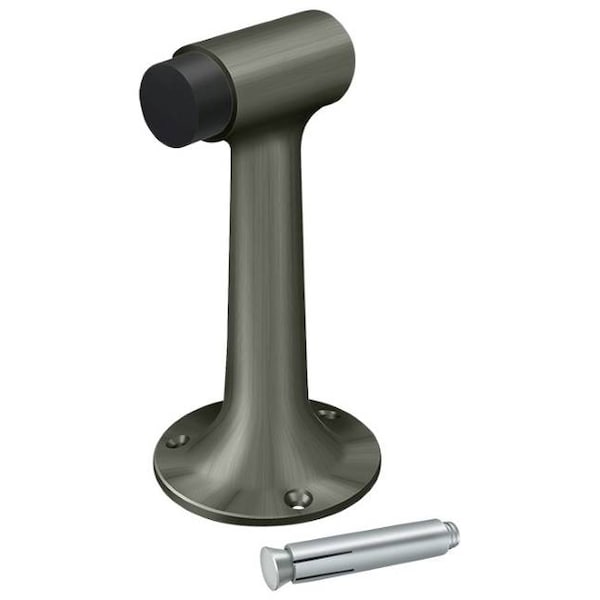 Deltana Floor Mount, 6" Bumper, Heavy Duty Antique Nickel - DSF600U15A