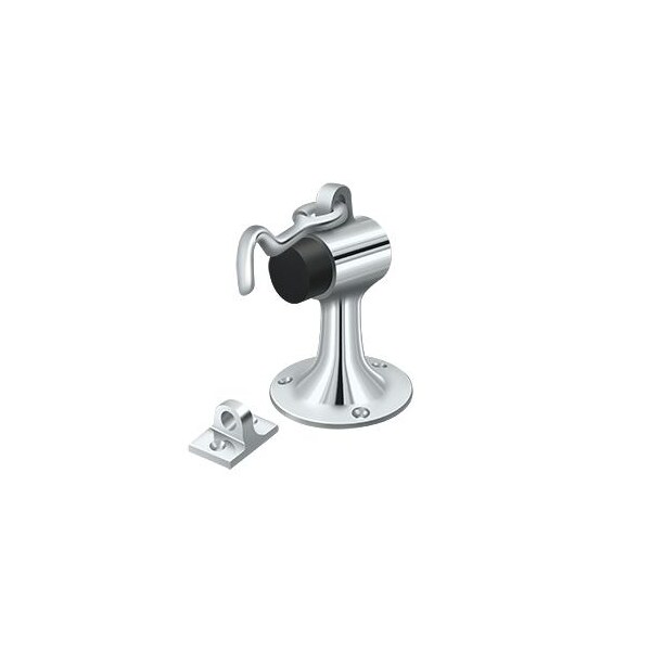 Deltana Floor Mount Bumper With Holder Bright Chrome - SAHF358U26