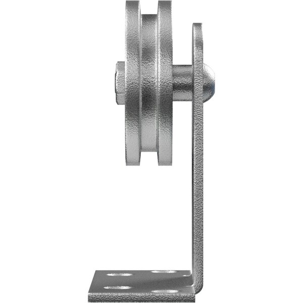 Ekena Millwork Economy Straight Top Silent Roller Hanger w/ Bolts for Barn Door for 1 3/8" to 1 3/4" Doors - GB6008RTMSM