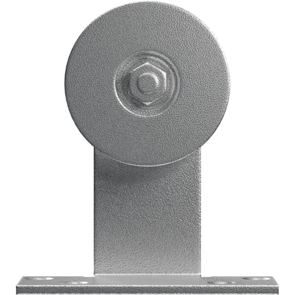 Ekena Millwork Economy Straight Top Silent Roller Hanger w/ Bolts for Barn Door for 1 3/8" to 1 3/4" Doors - GB6008RTMSM