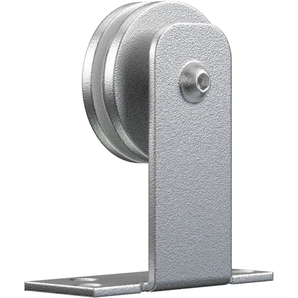 Ekena Millwork Economy Straight Top Silent Roller Hanger w/ Bolts for Barn Door for 1 3/8" to 1 3/4" Doors - GB6008RTMSM