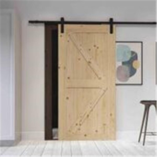 Cuadrado 36 in. Artisan Unfinished with Sliding Door Hardware Kit - CU2614654