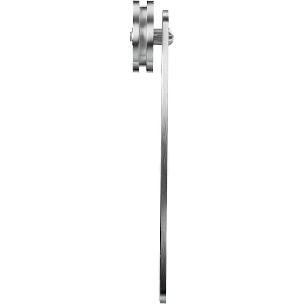 Ekena Millwork Straight Roller Hanger w/ Bolts for Barn Door for 1 3/8" Doors, Stainless Steel - GB60053RSS