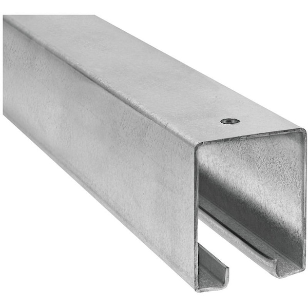 National Hardware Box Rail, Steel, Galvanized, 1-57/64 in W, 2-13/32 in H, 6 ft L - N105-676