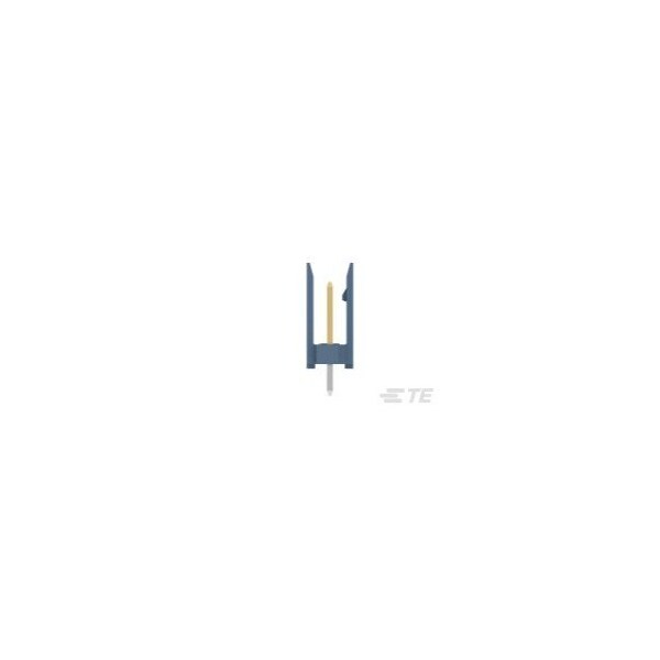 Te Connectivity Board Connector, 4 Contact(S), 1 Row(S), Male, Straight, Solder Terminal, Blue Insulator - 281695-4