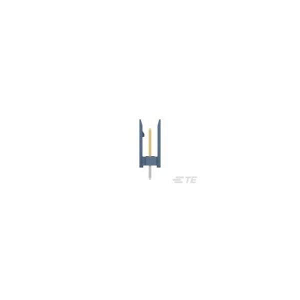 Te Connectivity Board Connector, 4 Contact(S), 1 Row(S), Male, Straight, Solder Terminal, Blue Insulator - 281695-4