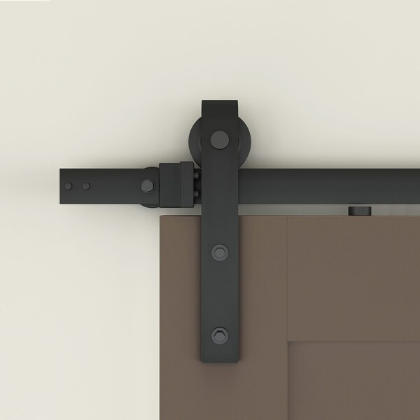 Onward Rustic 78 34inch 2000 mm Decorative Sliding Hardware Kit, Black - 2460302MATPVC