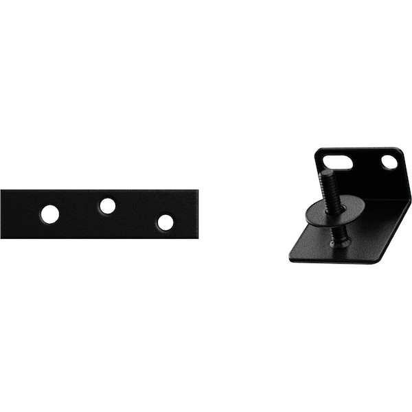 Ekena Millwork Barnfold Bottom Pivot Kit for 1 1/4" and 1 3/8" Doors, Matte Black - GB6007MPMB