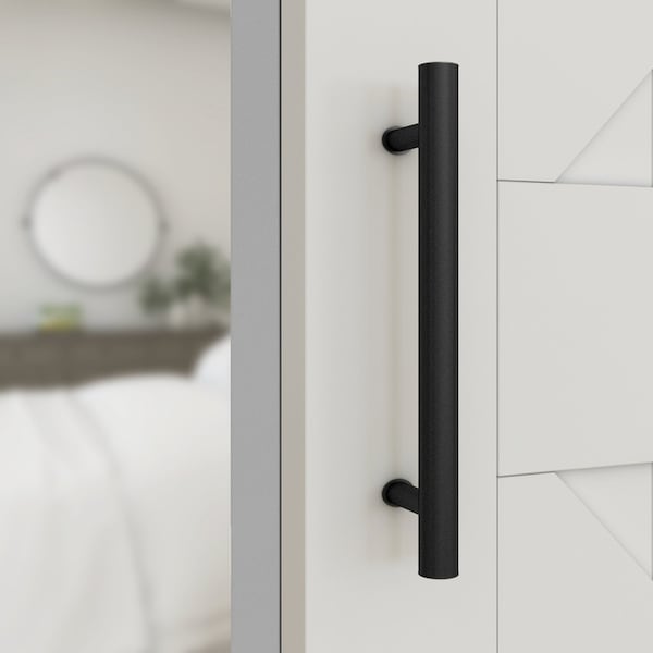 National Hardware National Hardware Madison 31/32 in. D Matte Black Steel Pull Handle 1 pc - N700-100