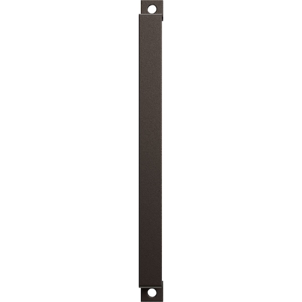Ekena Millwork Premium 16"L x 1 1/4"W Pull Handle for 1 3/8" Doors, Bronze Texture - GB6001PH316BZ