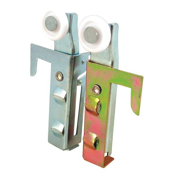Primeline Tools Closet Door Roller, 1 Left 1 Right, Top Mount, 7/8 in. Nylon Wheel (1 Pair) - MP6548