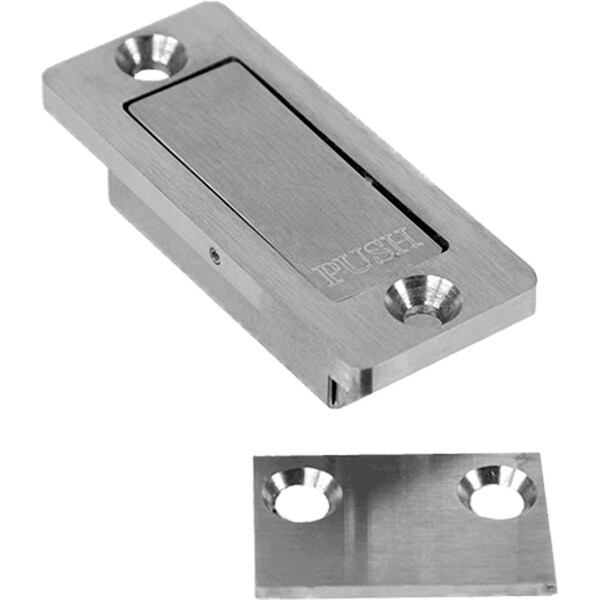 Ekena Millwork Privacy Latch For Barn Doors 3/4" Thick or Greater, Stainless Steel - GB6005PLSS