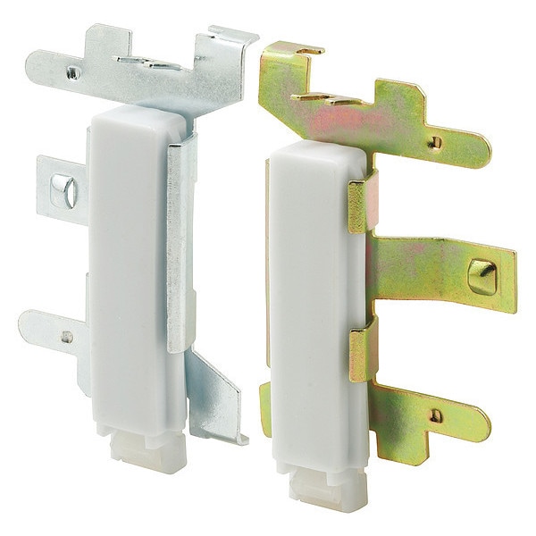Primeline Tools Closet Door Guide, Bottom Mount, 1 Left, 1 Right, Snap-In (1 Set), PR - MP6553