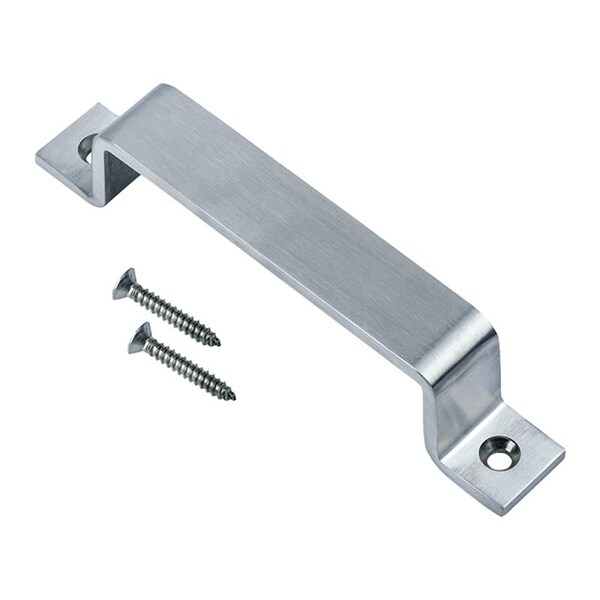 Renin Cairns Series BD450-SS Barn Door Handle, 163 mm H Handle, Satin Nickel - BDB450-SN