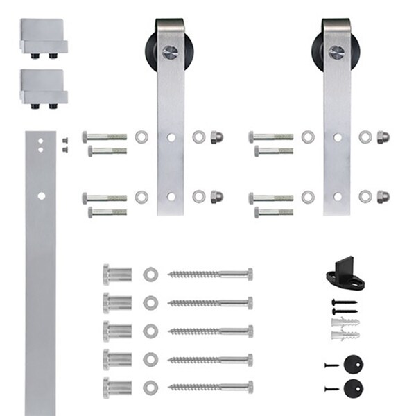 Designer Collection Soft Closed Satin Nickel 78" Sliding Barn Door Hardware - NT.1400.09W.02-SC