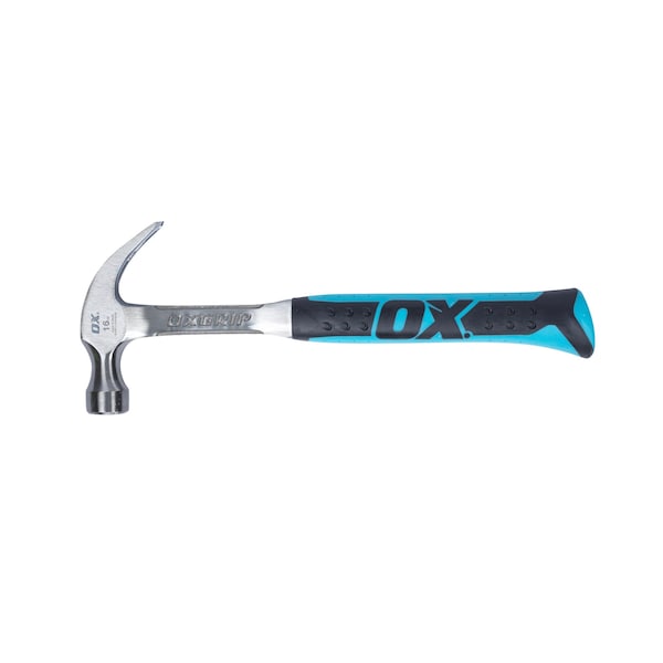 Ox Tools Pro Curved Claw Hammer| 16-Ounce / 450-Grams - OX-P080116