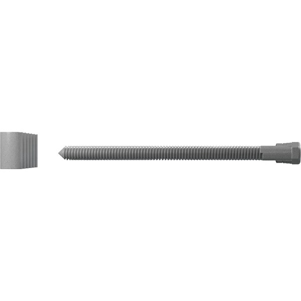 Ekena Millwork Premium 1 1/4" Barn Door Flat Track Extension Hardware for 1 3/4" Door, Flint Gray - GB60014EXXFG