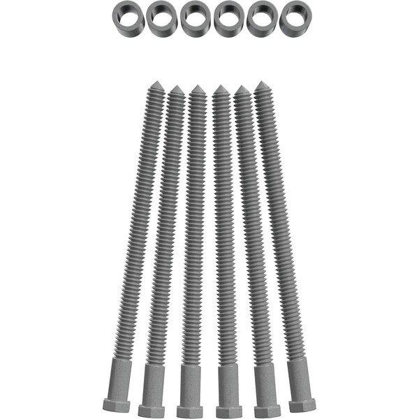 Ekena Millwork Premium 1 1/4" Barn Door Flat Track Extension Hardware for 1 3/4" Door, Flint Gray - GB60014EXXFG