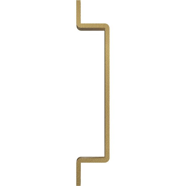 Ekena Millwork Premium 7"L x 1 1/4"W Pull Handle for 1 3/4" Doors, Jacob's Gold - GB6001PH407JG