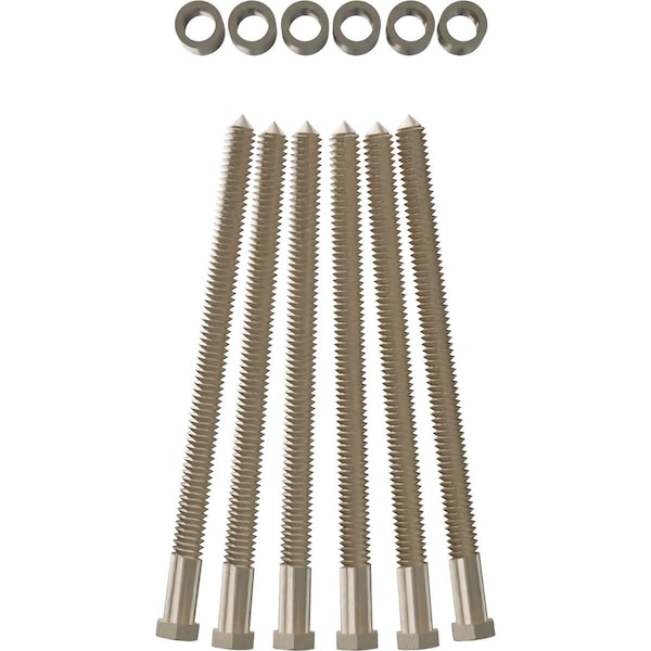 Ekena Millwork Premium 7/8" Barn Door Flat Track Extension Hardware for 1 3/4" Door, White Bronze - GB60014EXWZ