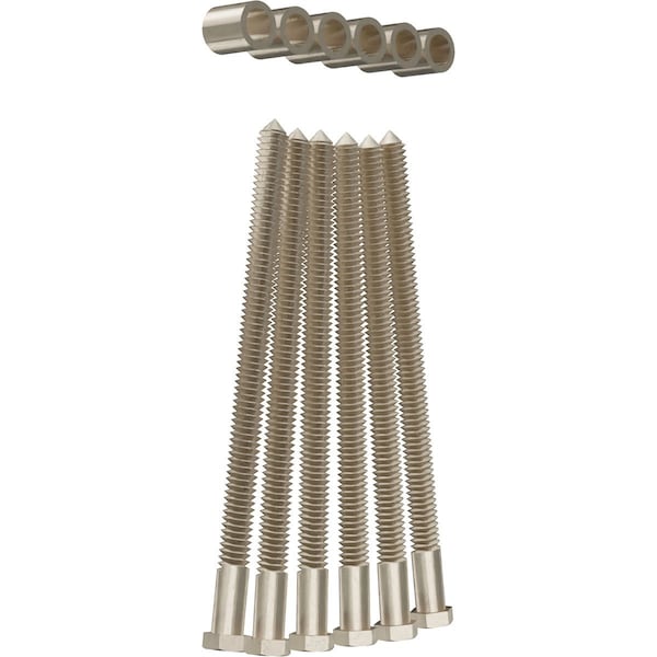 Ekena Millwork Premium 7/8" Barn Door Flat Track Extension Hardware for 1 3/4" Door, White Bronze - GB60014EXWZ