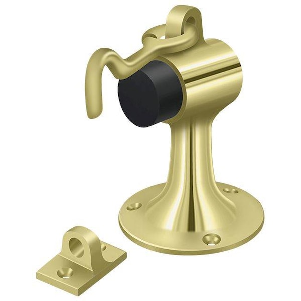 Deltana Floor Mount Bumper With Holder Bright Brass - SAHF358U3