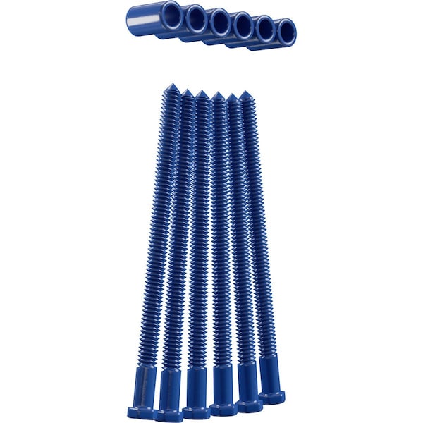 Ekena Millwork Premium 1 1/4" Barn Door Flat Track Extension Hardware for 1 3/8" Door, Blue Ribbon - GB60013EXXBR