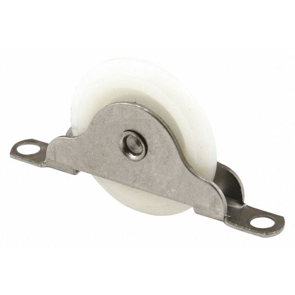 Primeline Tools Wood Closet Door Roller, 1-3/16 in. Convex Roller, Bottom Mount (2 Pack) - N 6690