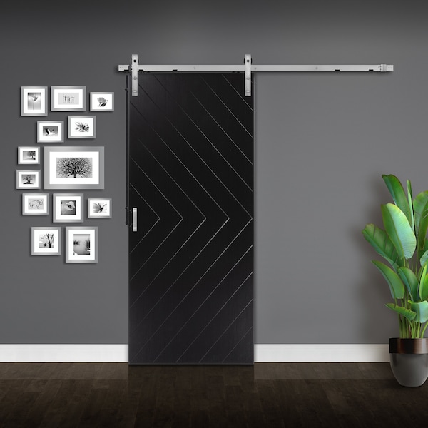 Renin Sherwood 36 in. x 88 in. Extra Tall Arrow Design Barn Door Slab - AW135W11CA1CAE36088