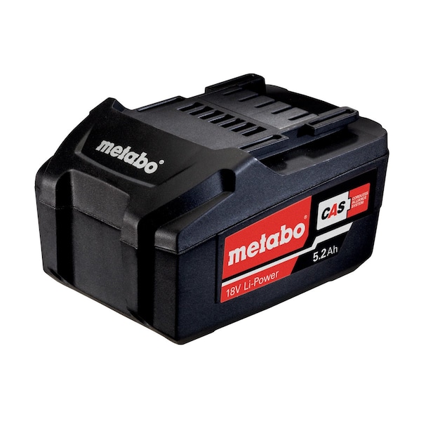 Metabo 18.0V Li-Ion Battery, 5.2Ah Capacity - 625028000