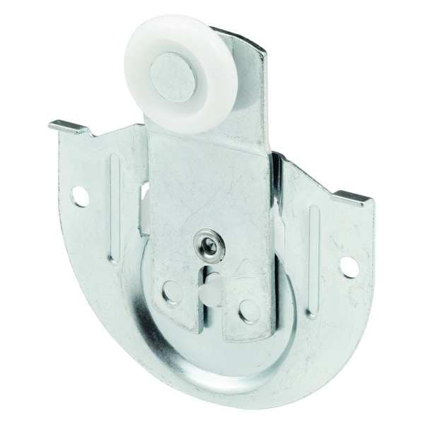 Primeline Tools Closet Door Roller, Front, 1/8 in. Offset, 7/8 in. Nylon Wheel (2 Pack) - N 6648