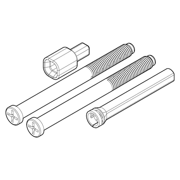 Kwikset Thick Door Screw Pack Iron Black - 83022-003