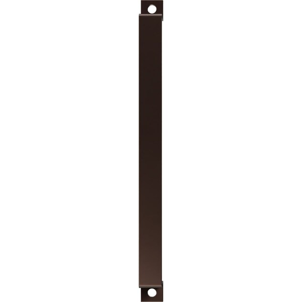Ekena Millwork Premium 16"L x 1 1/4"W Pull Handle for 1 3/4" Doors, Rustic Brown - GB6001PH416RB