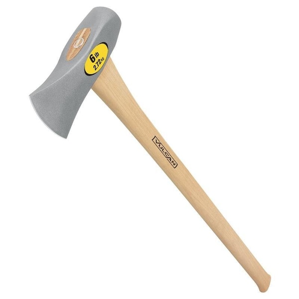 Vulcan Wood Splitting Maul, 6 lb Head, Wood Handle - 34526