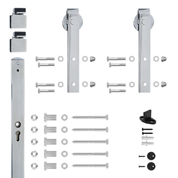 Designer Collection Chrome 96" Sliding Door Hardware - NT.1400.09W-96.04