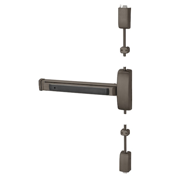 Sargent Grade 1 Surface Vertical Rod Exit Device, Wide Stile Pushpad, 32-in Device, 120-in Door Height, Clas - 8713E RHR 10B