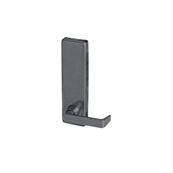 Falcon Dane Lever with Blank Escutcheon Trim, Right Hand Reverse for 25 Series, US19 Matte Black - 510L-BE-19-RHR-DAN