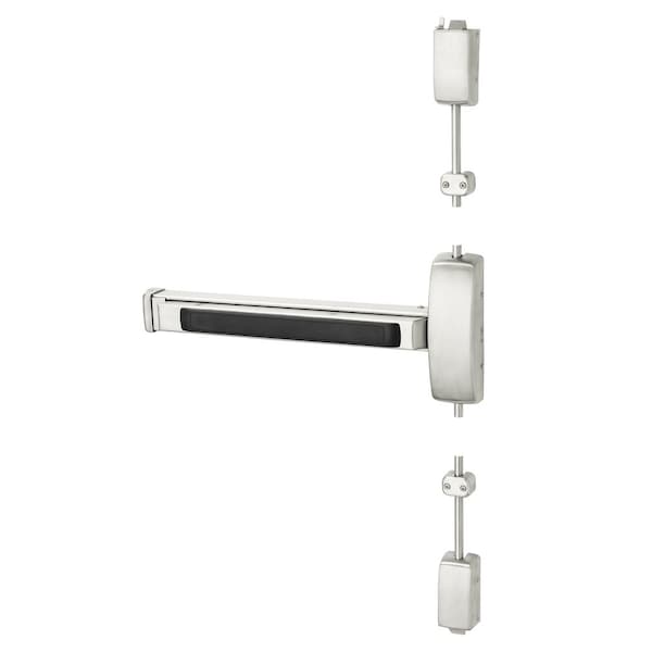 Sargent Grade 1 Surface Vertical Rod Exit Device, Wide Stile Pushpad, 32-in Device, 120-in Door Height, Exit - 56-8710E LHR 32
