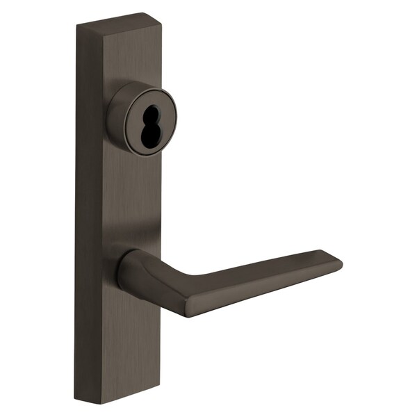 Sargent Grade 1 Exit Device Trim, Classroom Function, Key Outside Unlocks/Locks Trim, For Surface Vertical R - 60-713 ETF LHRB 10B