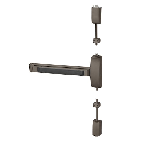 Sargent Grade 1 Surface Vertical Rod Exit Device, Wide Stile Pushpad, 32-in Device, 120-in Door Height, Clas - 56-8713E RHR 10B