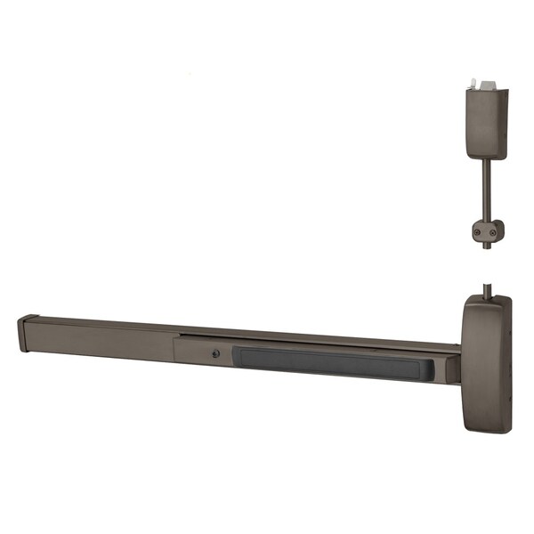 Sargent Grade 1 Surface Vertical Rod Exit Device, Wide Stile Pushpad, 42-in Device, 120-in Door Height, Clas - NB8713J RHR 10B