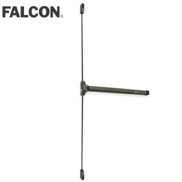 Falcon 19 SERIES SURFACE VERTICAL ROD DEVICE 3 FOOT EXIT ONLY LEFT HAND REVERSE DARK BRONZE - FLC-19VEOSP3133FT-L