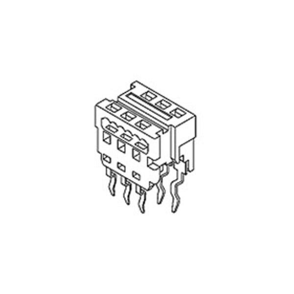 Molex Board Connector, 22 Contact(S), 2 Row(S), Female, Straight, 0.1 Inch Pitch, Solder Terminal, White - 905841322