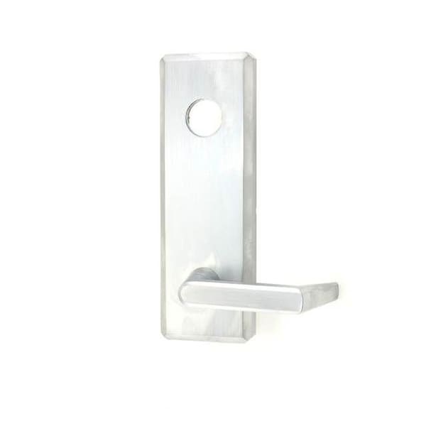 Dormakaba Hardware Sierra Night Latch Escutcheon Lever Trim Less Cylinder Satin Chrome Finish - QET180E626LC