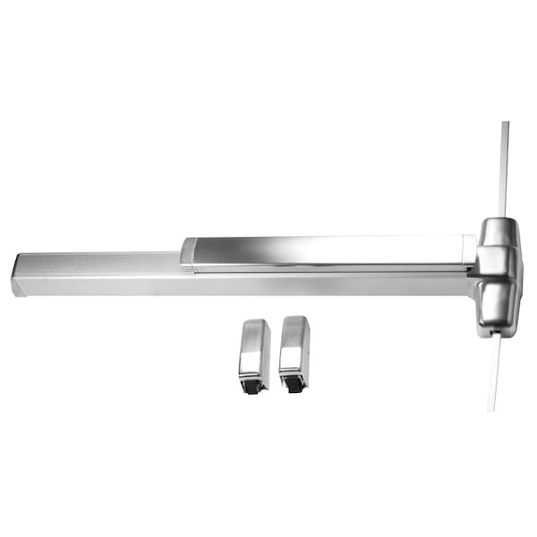Von Duprin Grade 1 Surface Vertical Rod Exit Bar, Wide Stile Pushpad, 48-in Fire-rated Device, 84-in Door Heigh - QEL9827EO-F 4 26D