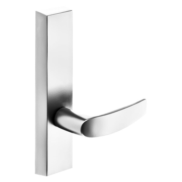 Sargent Grade 1 Electrified Exit Device Trim, Fail Secure, Power Off, Locks Lever, For Surface Vertical Rod - 774 ETB 24V LHRB 26D